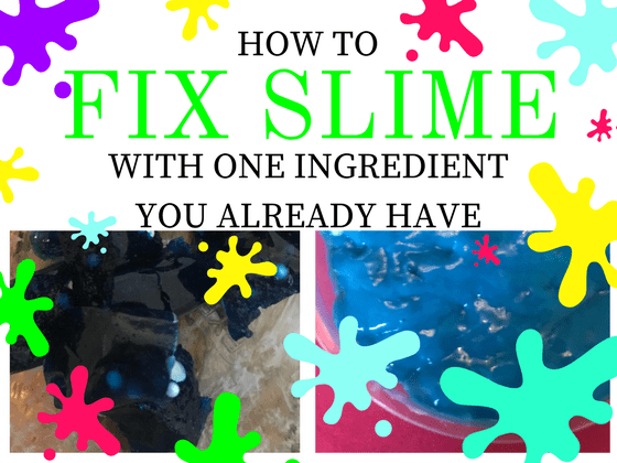 How to fix slime with one ingredient you already have | simple slime fixing method