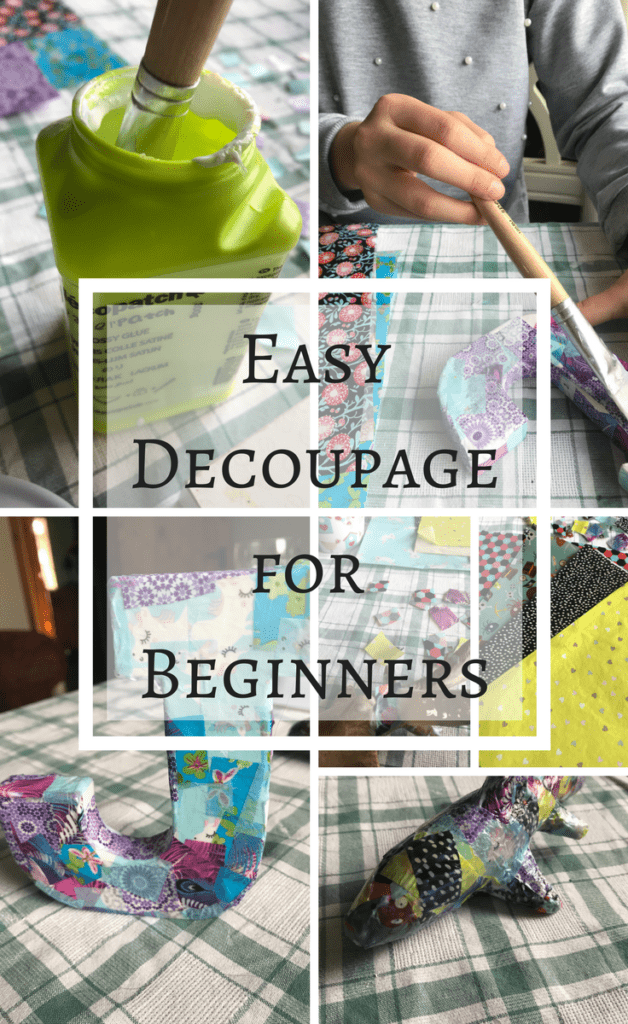 Easy Decopage project for beginners | Decopatch | simple craft idea for kids