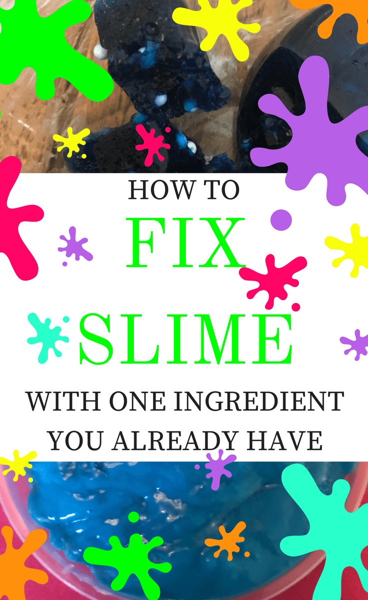 How to fix slime with one ingredient you already have | slime fixing method