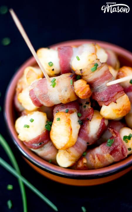 Easy Bacon Halloumi Bites, ketogenic recipes, bbq recipes, bbq food, low carb