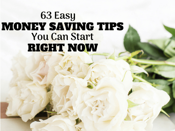 63 Frugal Ideas to start saving money right now #moneysavingtips #frugalliving #frugal #savings #getoutofdebt