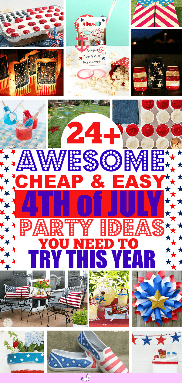 24 Stunning 4th of July Ideas You Need To Try... Everything you need for an amazing 4th of July Independence day #4thofjuly #4thofjulyideas #4thofjulyparty #fourthofjulydesserts #july4th #4thjulyparty #fourthofjulyfood #patrioticparty #fourthofjulydrinks #easyfourthofjulydesserts #patrioticdecorations #patrioticparty Fourth of July party ideas