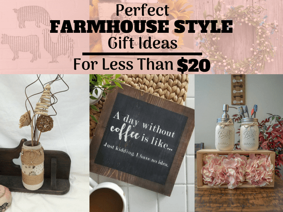 15 Stunning Farmhouse Style Gifts For Less Than $20 #giftideas #rustic #homedecor #home #decor #homedecoridea #homeideas #dreamhome #giftideas #rustichomedecor #farmhouse #farmhousehomedecor #housewarminggifts #'housewarming