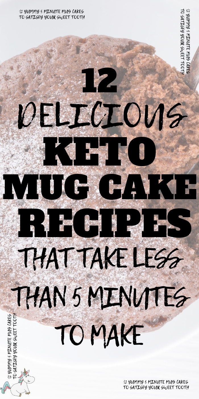 12 Delicious and Easy Keto Mug Cake Recipes That Take Less Than 5 Minutes To Make. If you're looking for the perfect keto mug cake recipe then look no further than these seriously yummy keto mug cakes that will satisfy your sweet tooth in less than 5 mins! Click to check them out! #themummyfront