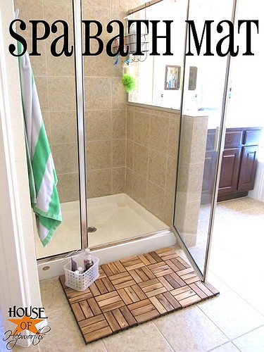 spa bath mat hack