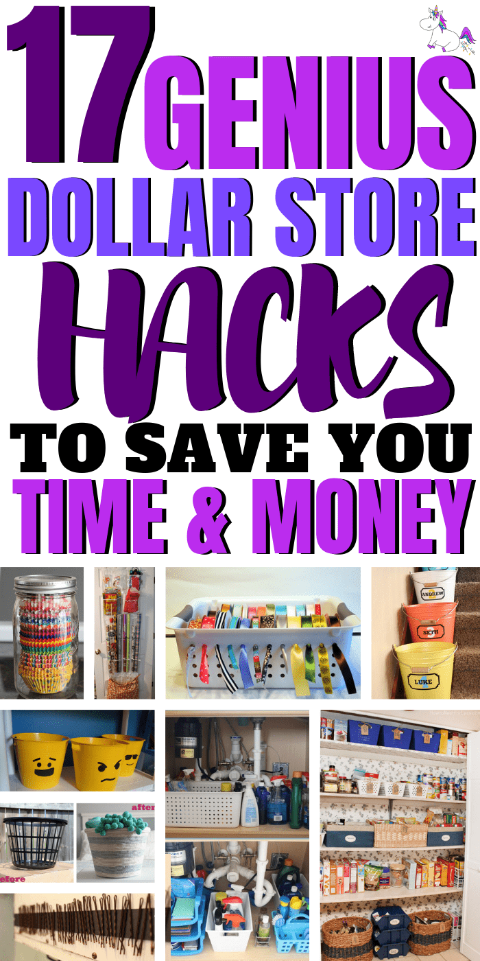 17 Genius Dollar Store Hacks To Save You Time & Money, These DIY dollar store hacks will organize your home & save you a ton of money!