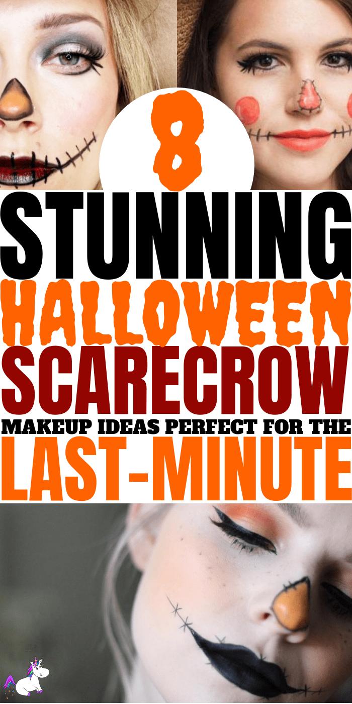 8 Stunning Scarecrow Makeup Ideas For A Last Minute Halloween Costume, quick and easy halloween makeup, easy diy halloween costume