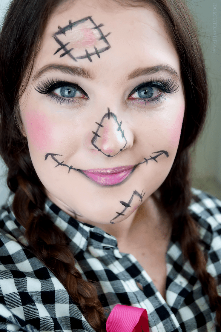 Easy Scarecrow Face Paint