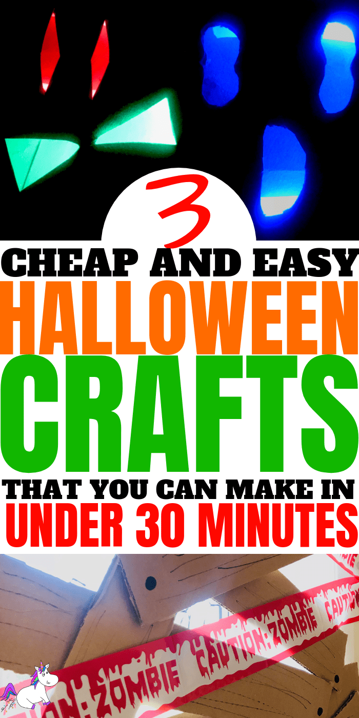 Easy Halloween Crafts ~ Cheap & Easy Halloween Craft For Kids in less than 30 Minutes | Awesome Cheap Halloween Party Idea #halloweencrafts #easyhalloweencrafts #kidscrafts #kidsartsandcrafts #diyhalloweendecorations