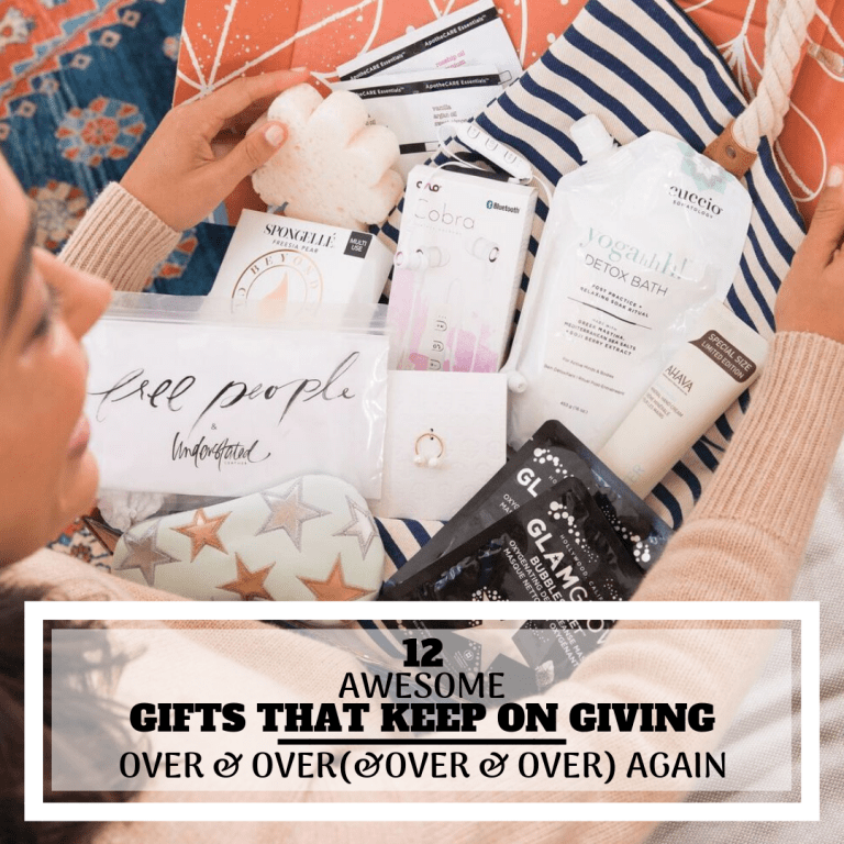 12 Awesome Gifts That Keep Giving All Year Long, Save money this christmas by giving thoughtful gifts that let people know how much you appreciate them. These gift ideas include something for everyone, so whether you're looking for gifts for mom, dad, siblings or children, this christmas gift guide has the perfect gift idea this year! via: https://themummyfront.com #giftsthatkeepgiving #christmasgifts #giftideas #bestgifts #giftsformom #giftsforher #giftsfordad #giftsforhim #usefulgifts #themummyfront.com
