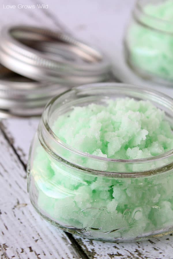 Handmade Christmas Gift Mint Sugar Scrub