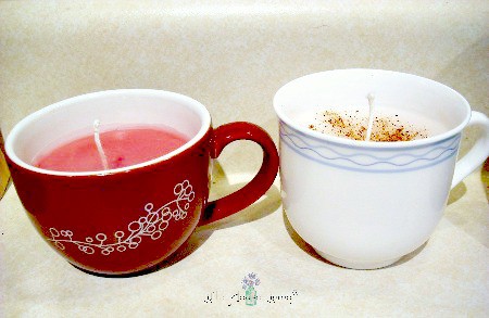 diy teacup candles