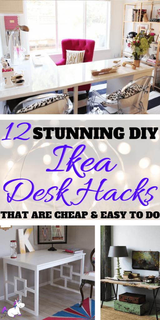 12 Money Saving Ikea Desk Hacks You Cannot Afford To Miss In 2019 | Ikea hacks | DIY home decor | ikea furniture | ikea furniture hacks | Ikea DIY | Via: https://themummyfront.com #themummyfront.com #ikeahacks #ikeafurniturehacks #ikeadiy #ikeahacks #ikeadeskhack #diydesk #desksetup #deskdecor