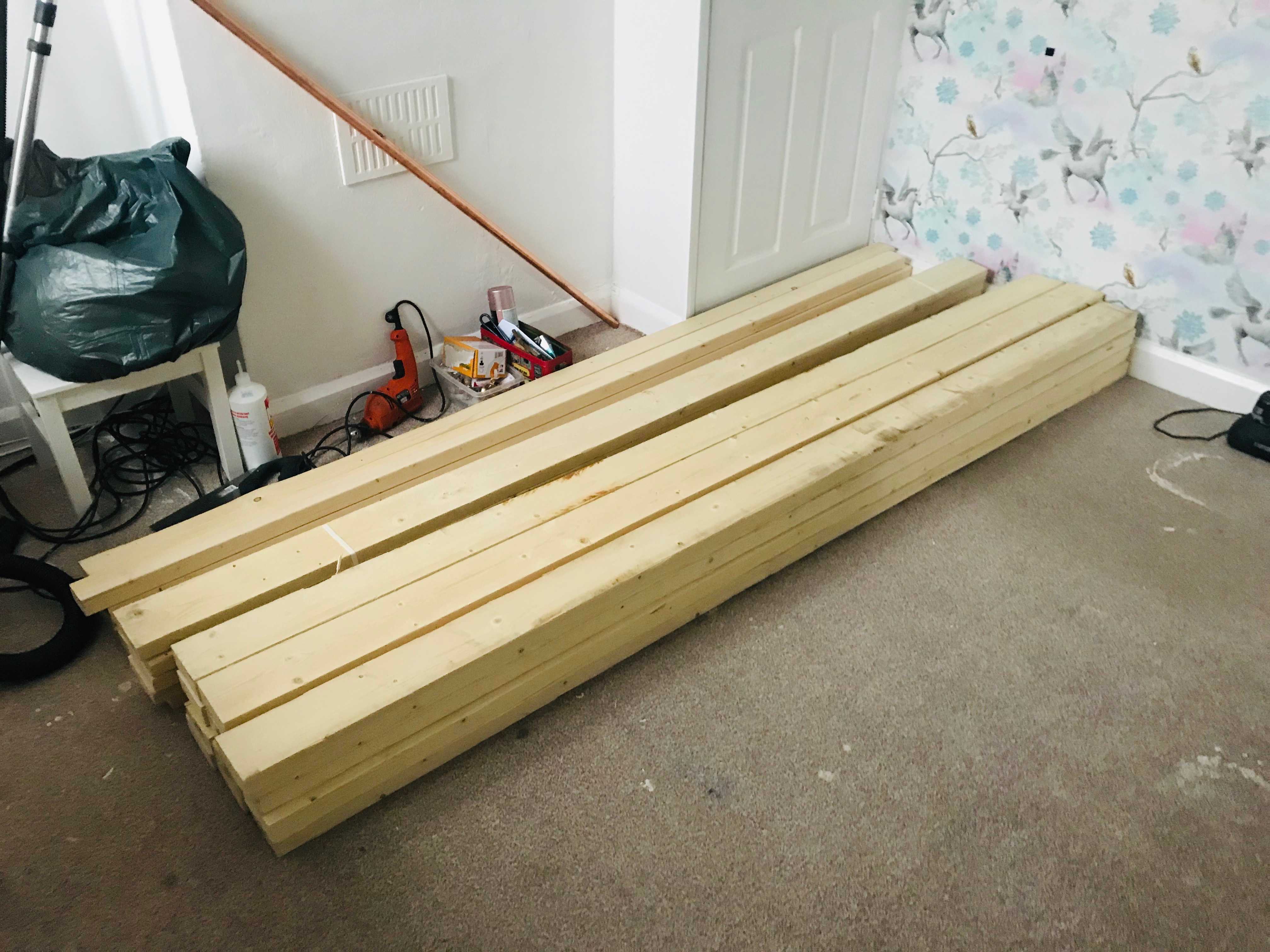 diy bed timber for bedroom makeover