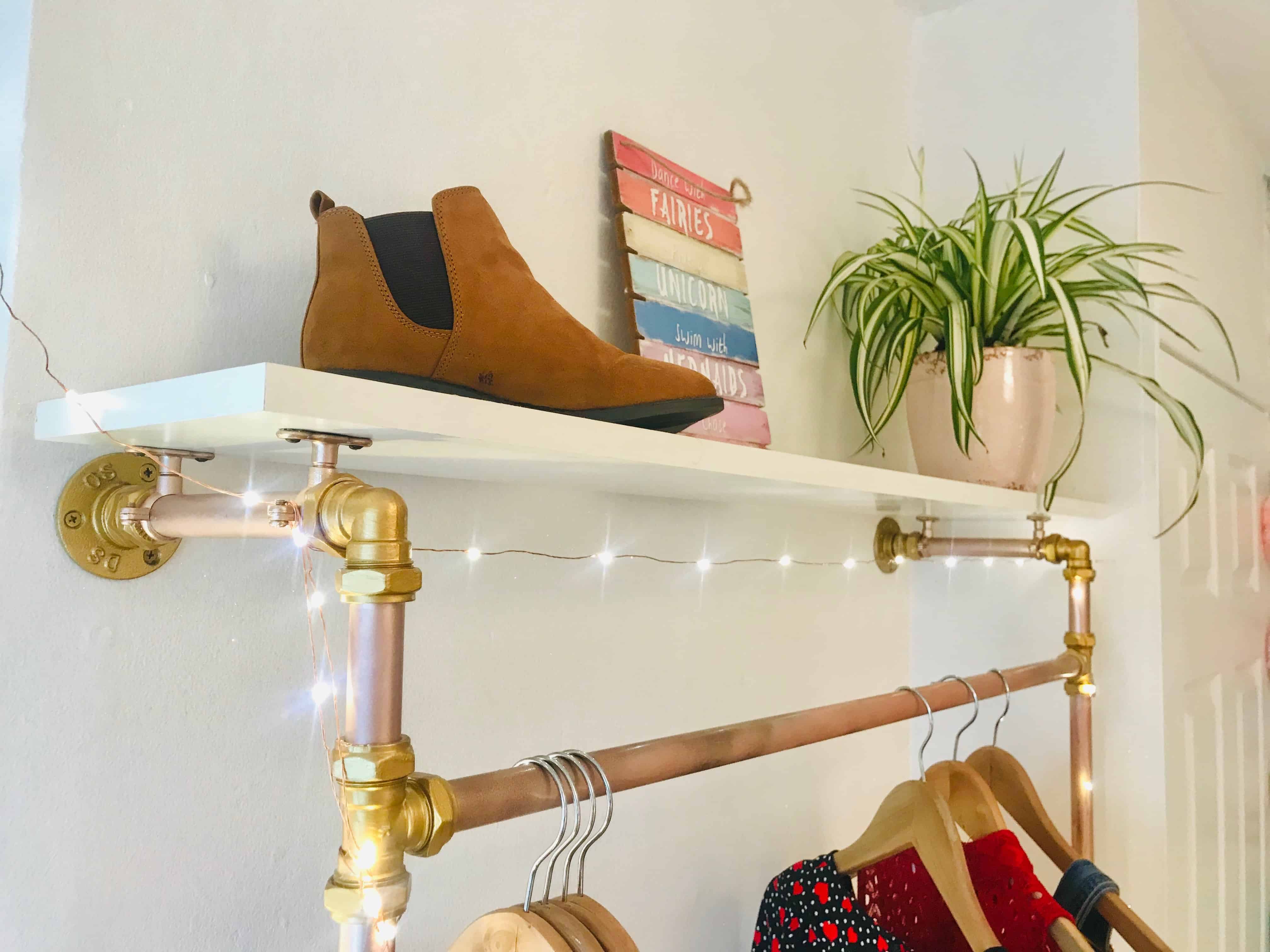 DIY Industrial Clothes Rail