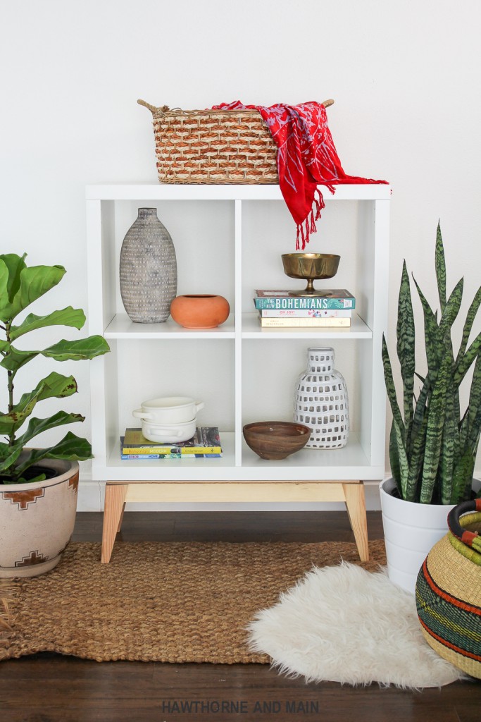 Ikea Kalax Mid-Century Modern Shelving Hack