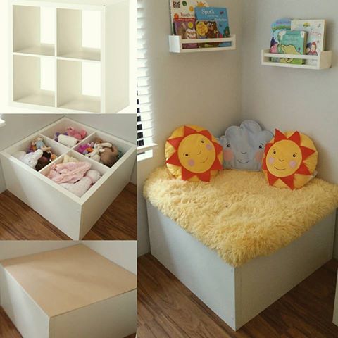 Ikea Kallax Reading nook & storage