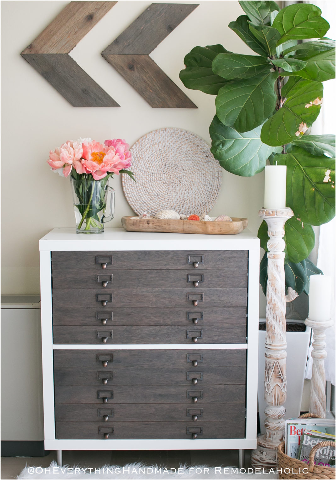 Ikea Flat Filing Cabinet Tutorial & Video