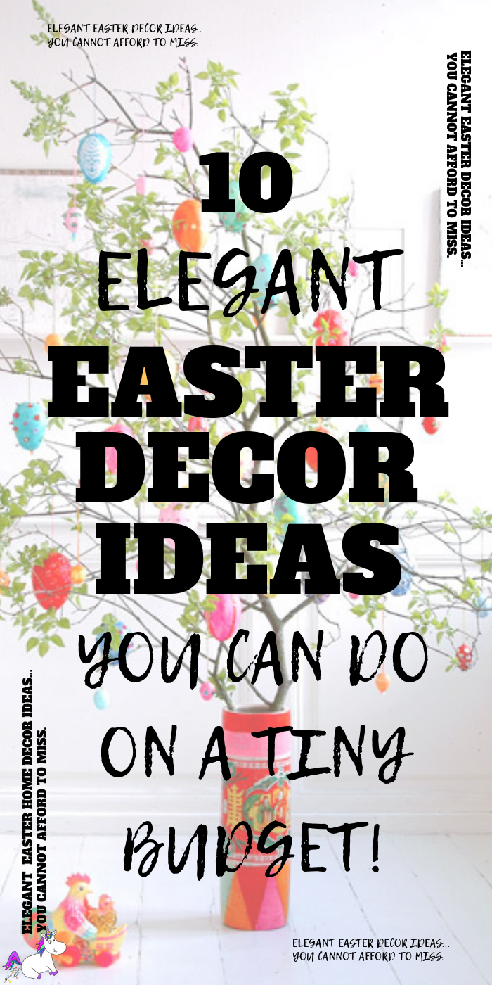 10 Stunning DIY Easter Decor Ideas You Can DIY On A Small Budget, If you're looking to decorate your home for Easter then give these easy Easter decorations You Can DIY this spring! #easterhomedecor #diyeasterdecor #springhomedecor #easterdiy #easterdecorations #easterdecor #creativediyideas