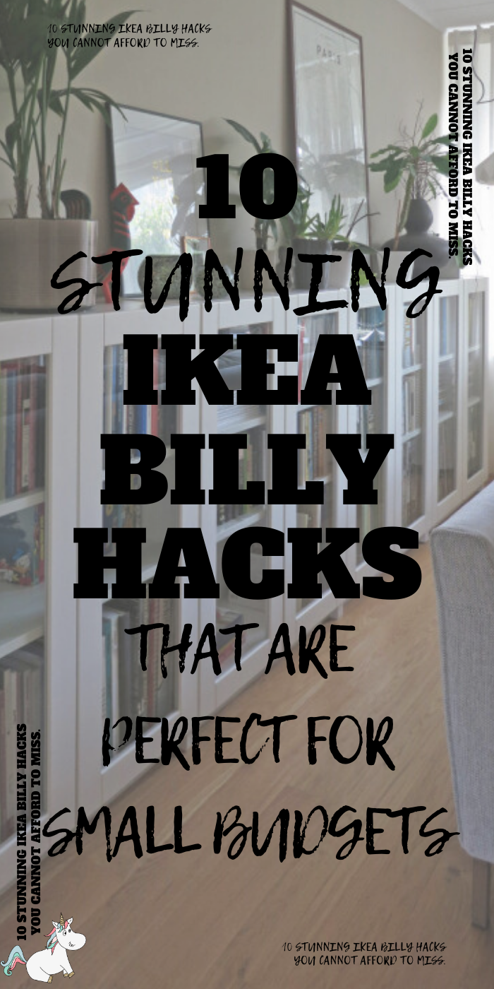 10 Must Try Ikea Billy Hacks That Will Save You Money! If you want to organize your home one a budget then look no further than these stunning Ikea Hacks that make use of the Billy Shelves... you'll have all the home storage solutions you need! #ikea #ikeahacks #ikeafurniture #ikeafurniturehacks #ikeastorage