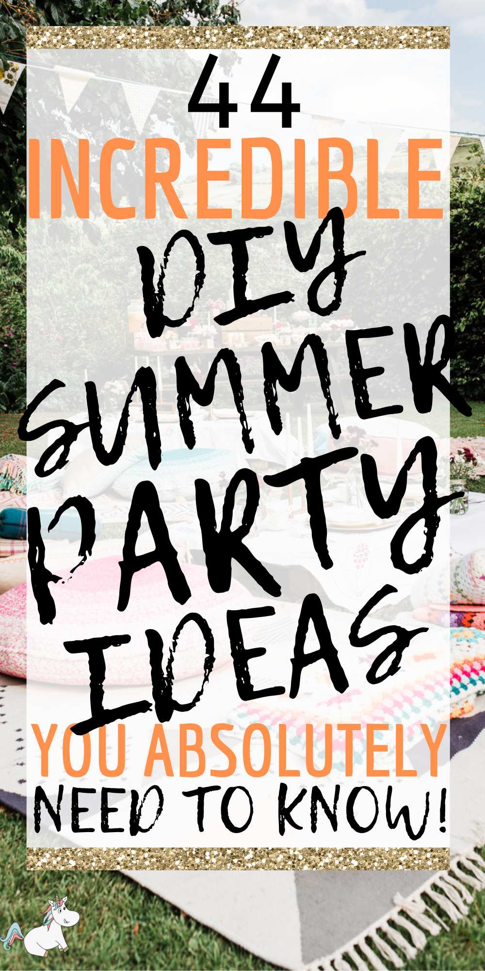 44 Amazing DIY Summer Party Ideas you Need To Know! These summer party ideas will ensure your outdoor party is unforgettable! #summerpartyideas #summerparty #outdoorparty #party #partyideas #bbqpartyideas #themummyfront