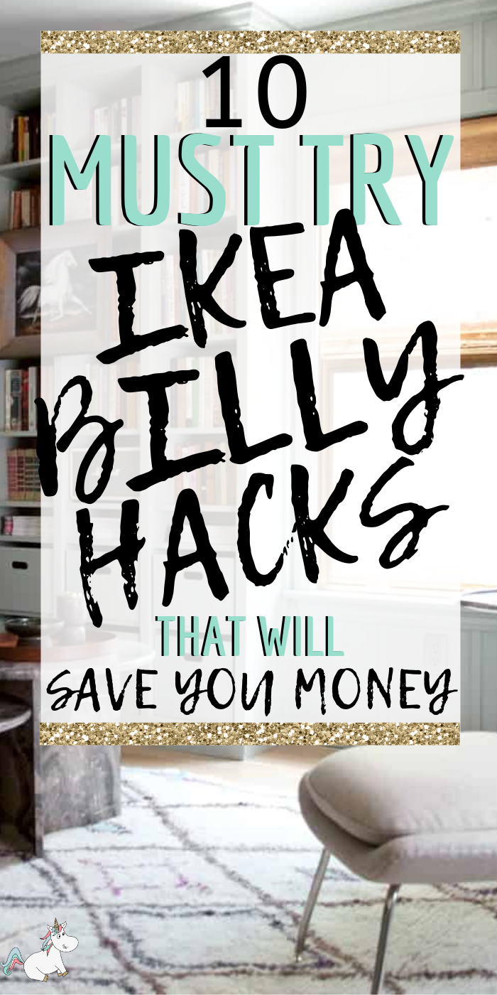 10 Must Try IKEA Billy Bookcase Hacks That Will Save You Money! If you want to organize your home one a budget then look no further than these stunning Ikea Hacks that make use of the Billy Shelves... you'll have all the home storage solutions you need! #ikea #ikeahacks #ikeafurniture #ikeafurniturehacks #ikeastorage #homestorage #creativehomedecor