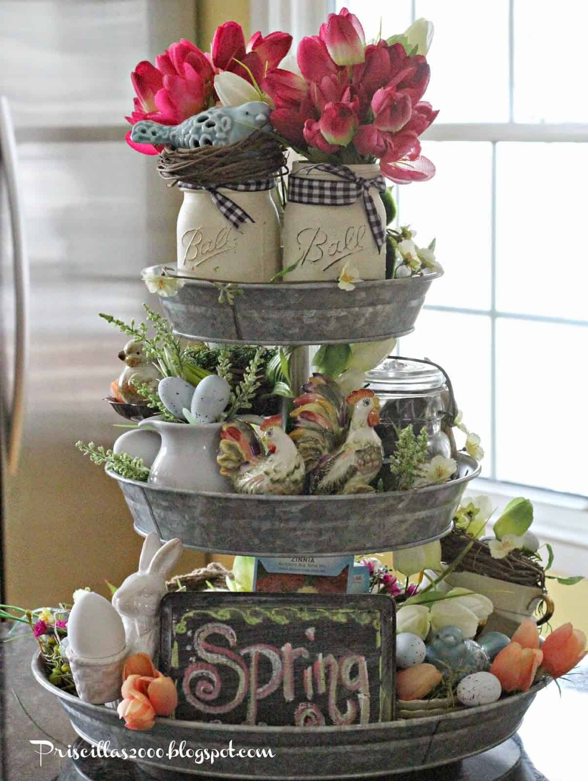 Easter Centrepiece Idea perfect Spring Home Decor