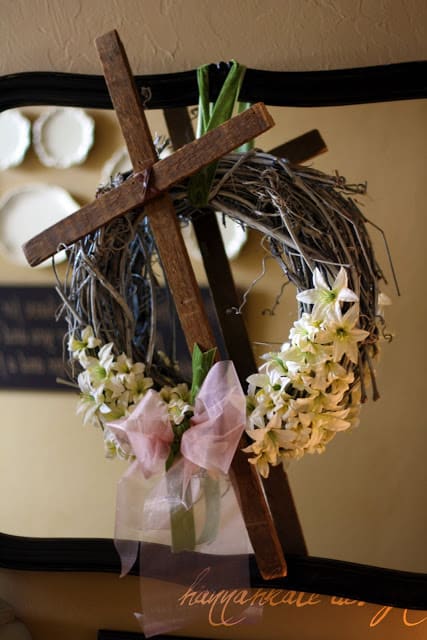 Rustic Easter Cross Wreath You Can DIY