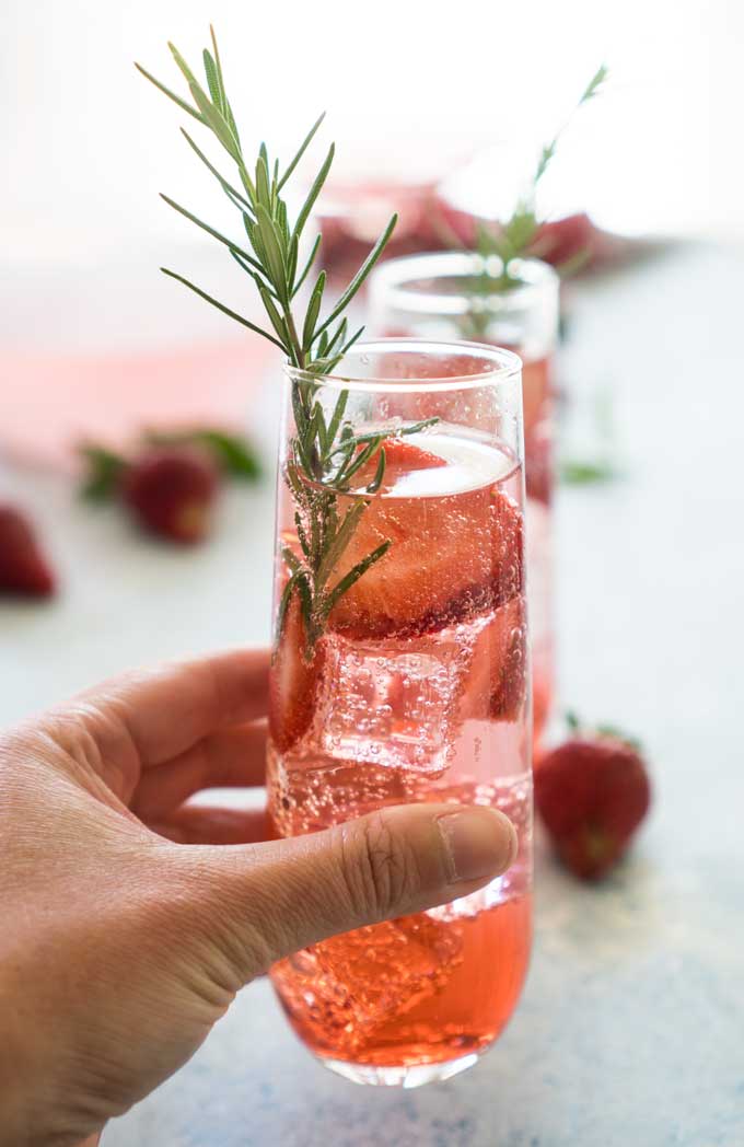Delicious Strawberry Sangria Recipe to serve at your summer party! 