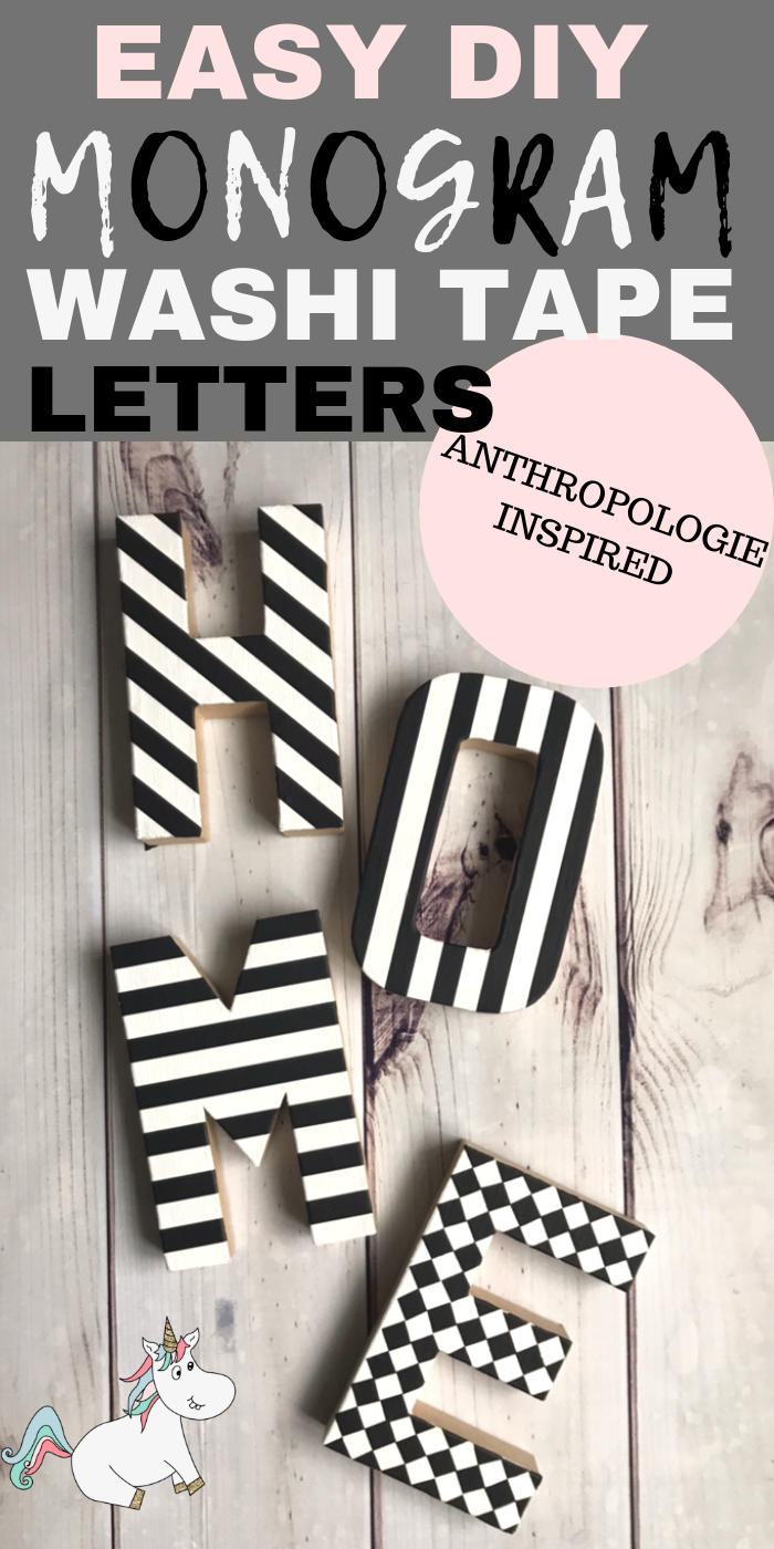 Cheap and Easy DIY Monogram Letters... A Brilliant Anthropologie Knockoff You Can Actually Do! These Monogram letters will be a great addition to your home decor or give them to someone you love as a great DIY Gift Idea!