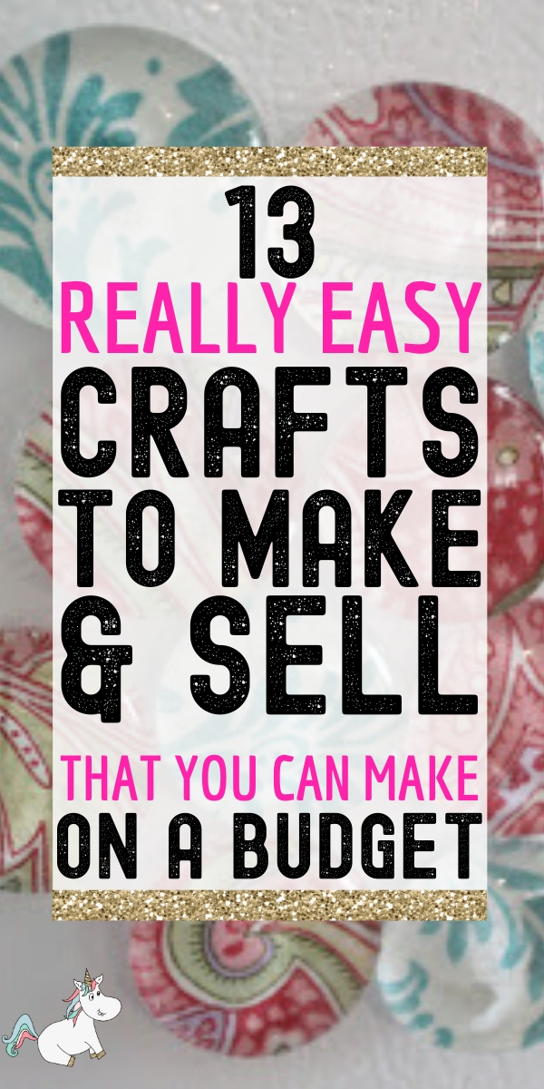 13 Amazing Easy Crafts To Make and Sell For Extra Cash! If you have an online craft business or are looking to start one you'll love these easy crafts to make & sell for profit! They're all cheap crafts that you can do quickly which means you can make money from home quickly! Click to check them out! #themummyfront