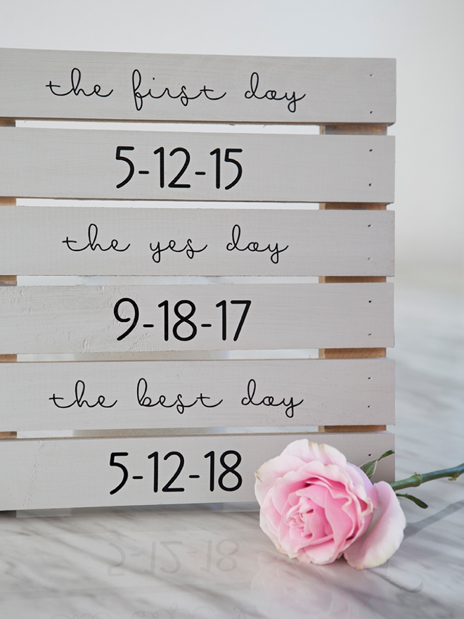 DIY Rustic Wedding Sign