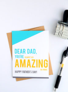 21 Best Printable Fathers Day Cards Dad Will Love! - The Mummy Front