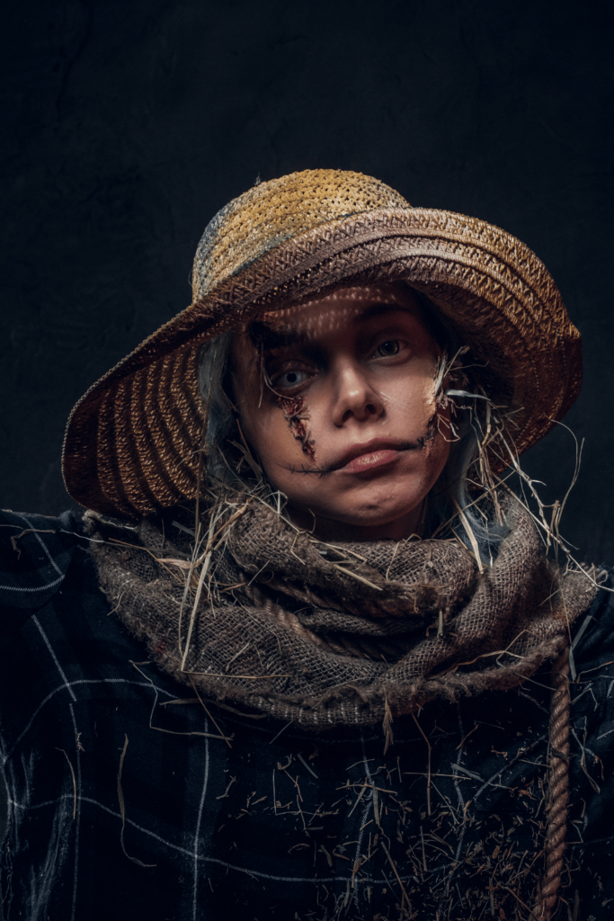 8 Easy Scarecrow Makeup Tutorials That Look Awesome - The Mummy Front