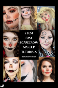 8 Easy Scarecrow Makeup Tutorials That Look Awesome - The Mummy Front