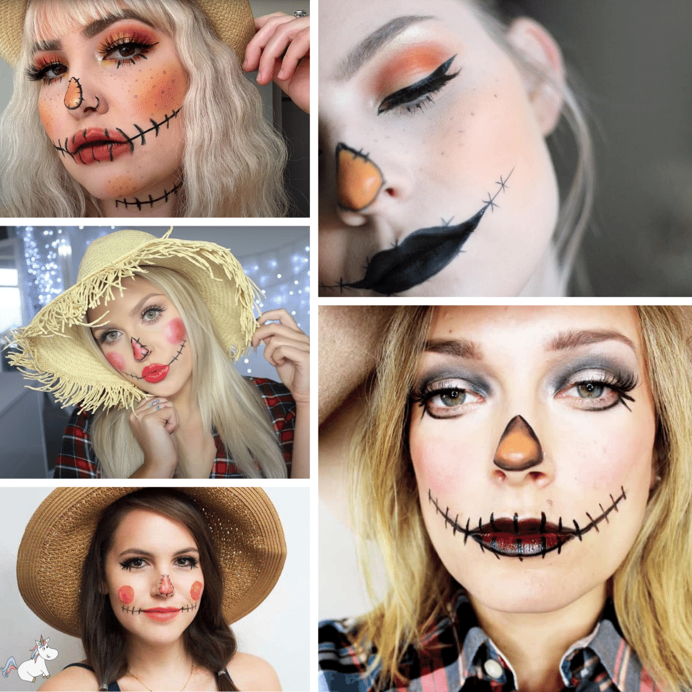 cute scarecrow face makeup