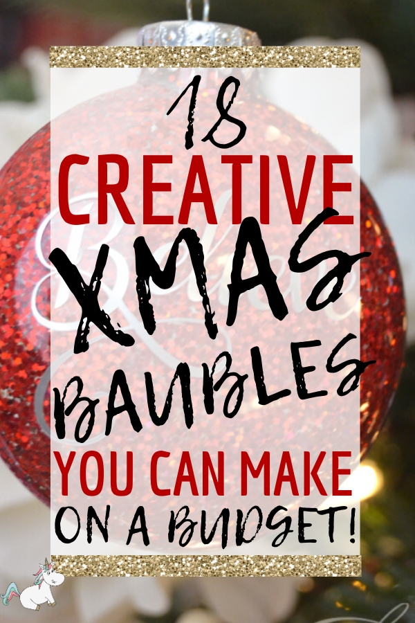18 Creative Christmas Baubles You Can Make On a Budget! If you're looking for some beautiful Christmas Ornaments then look no further than these stunning festive DIY baubles I've found for you today... from snowman ornaments the kids can help create to stunning pearl ornaments, you'll find the perfect Christmas decoration for your tree in this list... Click for all the inspo #themummyfront