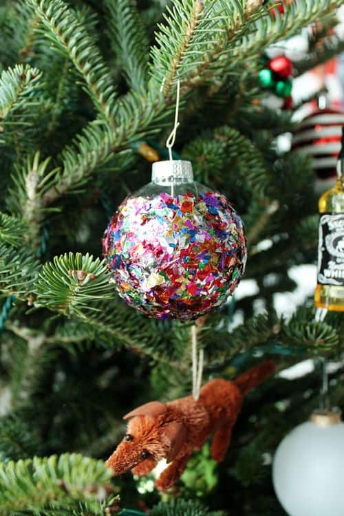 glitter xmas bauble