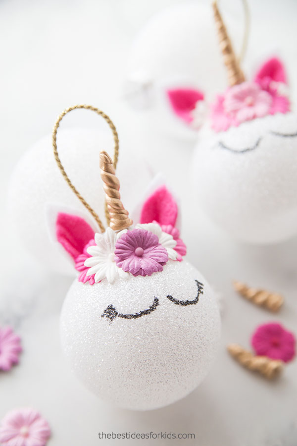 diy unicorn bauble