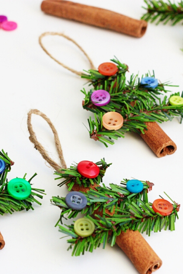 cinnamon stick tree ornaments