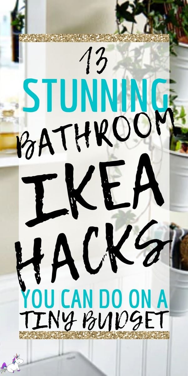These IKEA bathroom hacks will show you how you can easily transform your bathroom on a budget! The best IKEA hacks for your bathroom organization & decor!