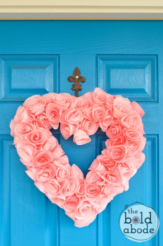 Love Week: DIY Yarn Heart Wreath