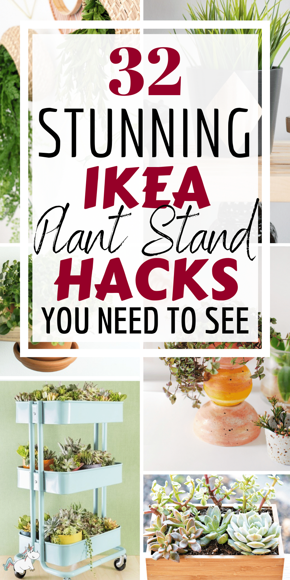 Are you ready for some stunning ikea hacks for plants? Here is a list of 32 IKEA plant stand hacks you will seriously love. They're the perfect DIY plant stands that you can make on a budget but look chic and stylish too! From window shelf planters, plant carts, succulent box planters and wall hanging planters... you'll be sure to find the perfect pDIY planter for your plants! Check them out today! #ikeahacks #planthacks #plantideas #ikeahacks