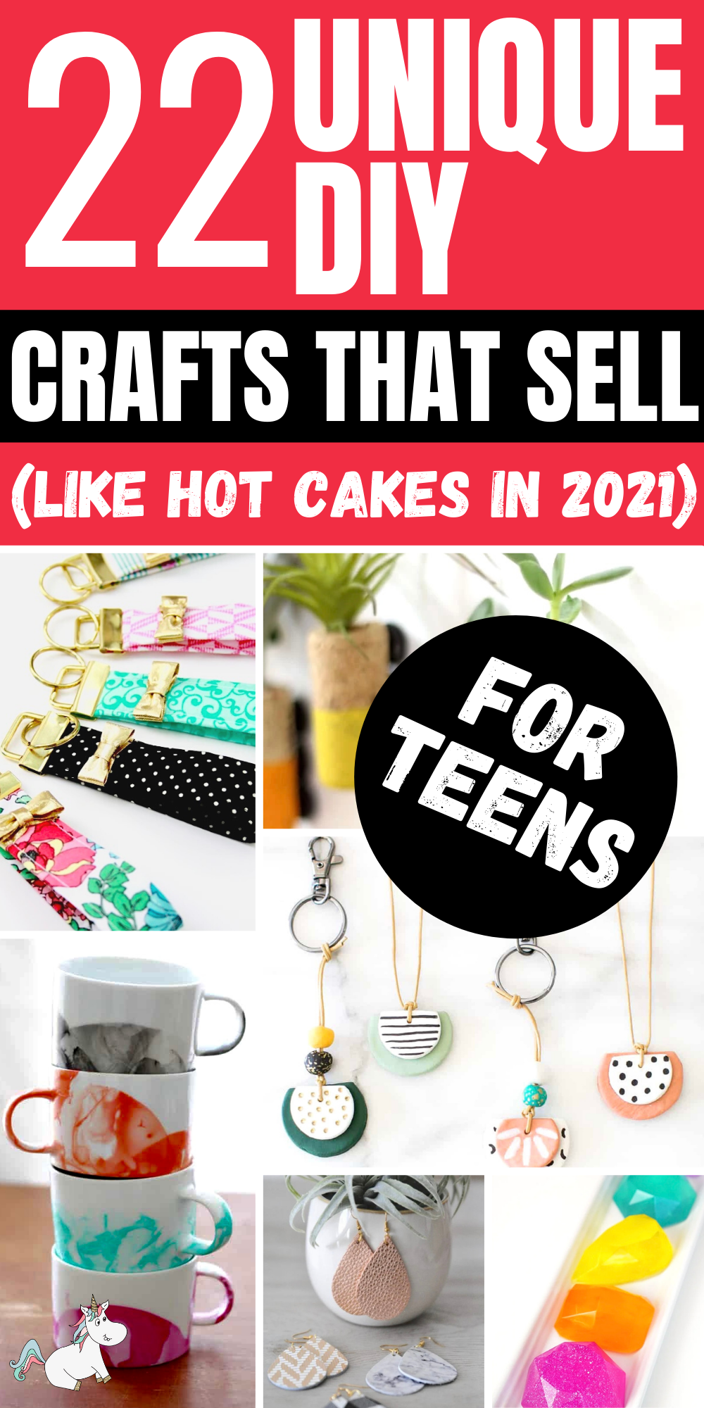 22 Unique Teen Crafts To Make And Sell: This roundup of teen crafts to make and sell from the Mummy Front is a great list of cheap and easy crafts that sell like hotcakes in 2021. Your find jewelry, soaps, keychains and other crafts that are perfect for beginners... You will definitely need to save this list for when you need a great craft to sell! #craftstomakeandsell #craftsforteens #makemoneyfromhome #crafts #easycrafts