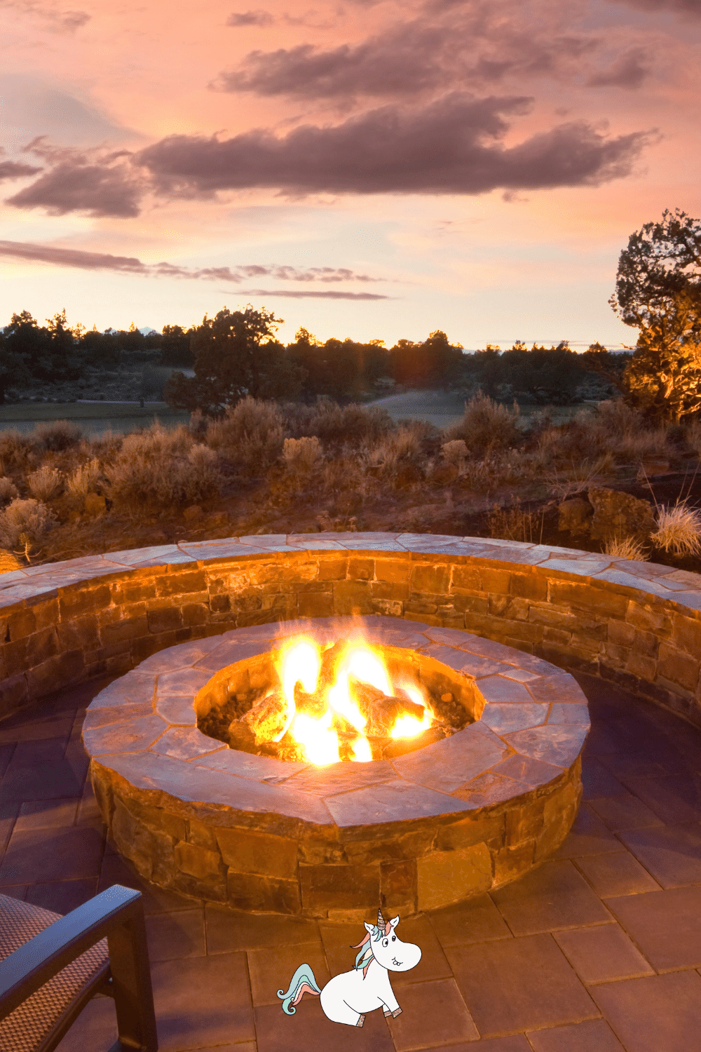 Stunning fire pit