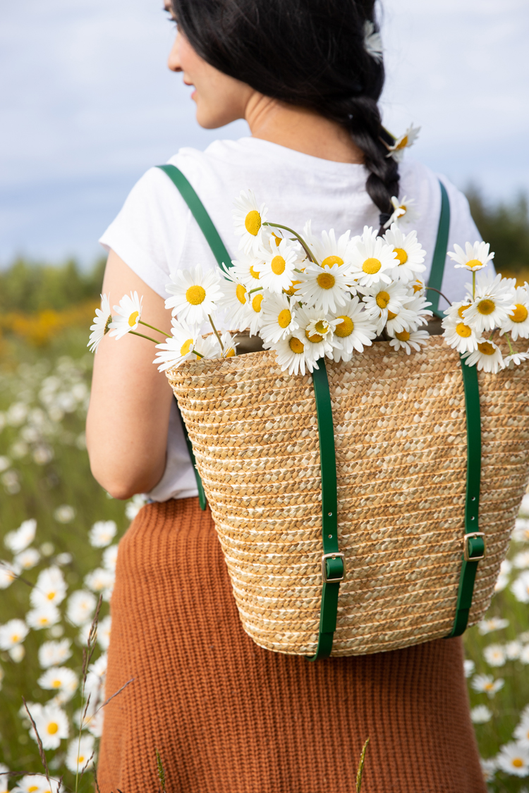 Adorable DIY Basket Backpack