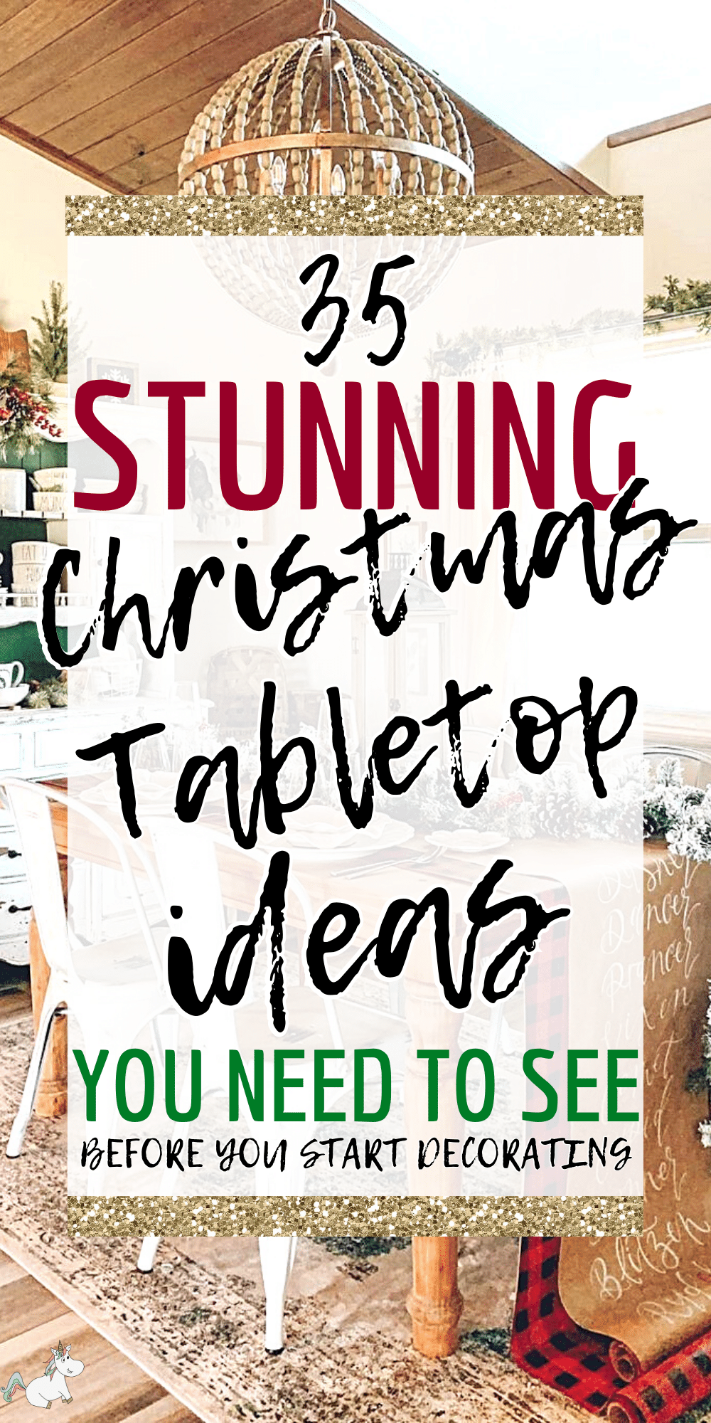 35 Stunning tabletop Christmas Decor Ideas You Need To See! Decorate your Christmas table in style this year with these amazing festive tablescapes that will give your dining table effortless Christmas cheer!