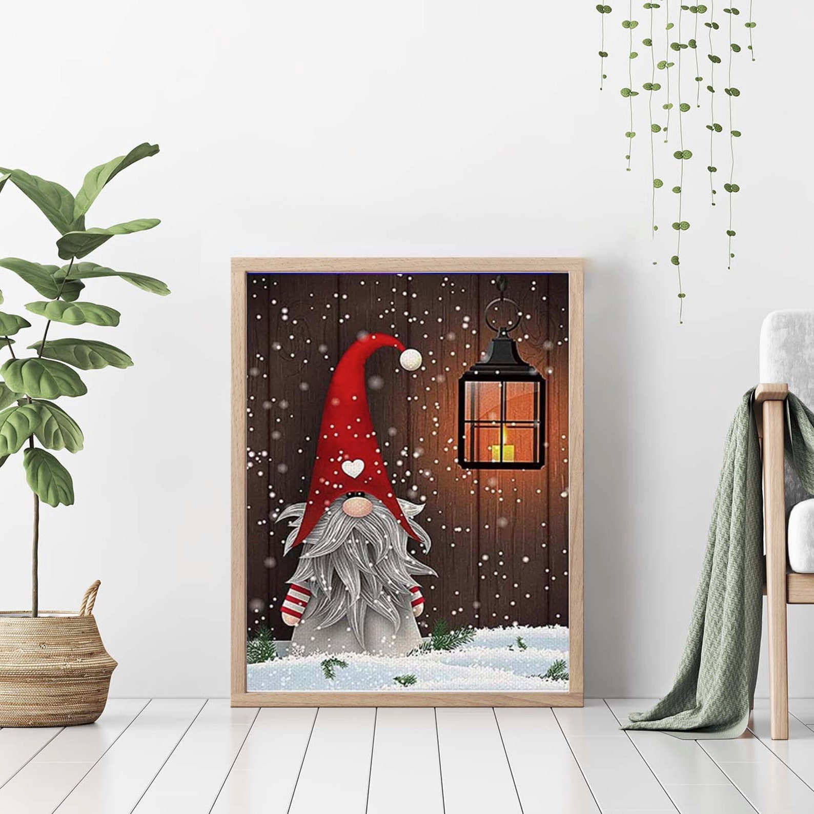 easy christmas paintings