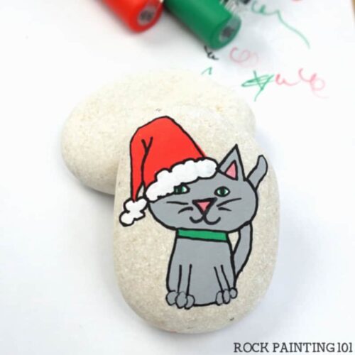 16 Easy Christmas Painting Ideas Anyone Can Do! - The Mummy Front