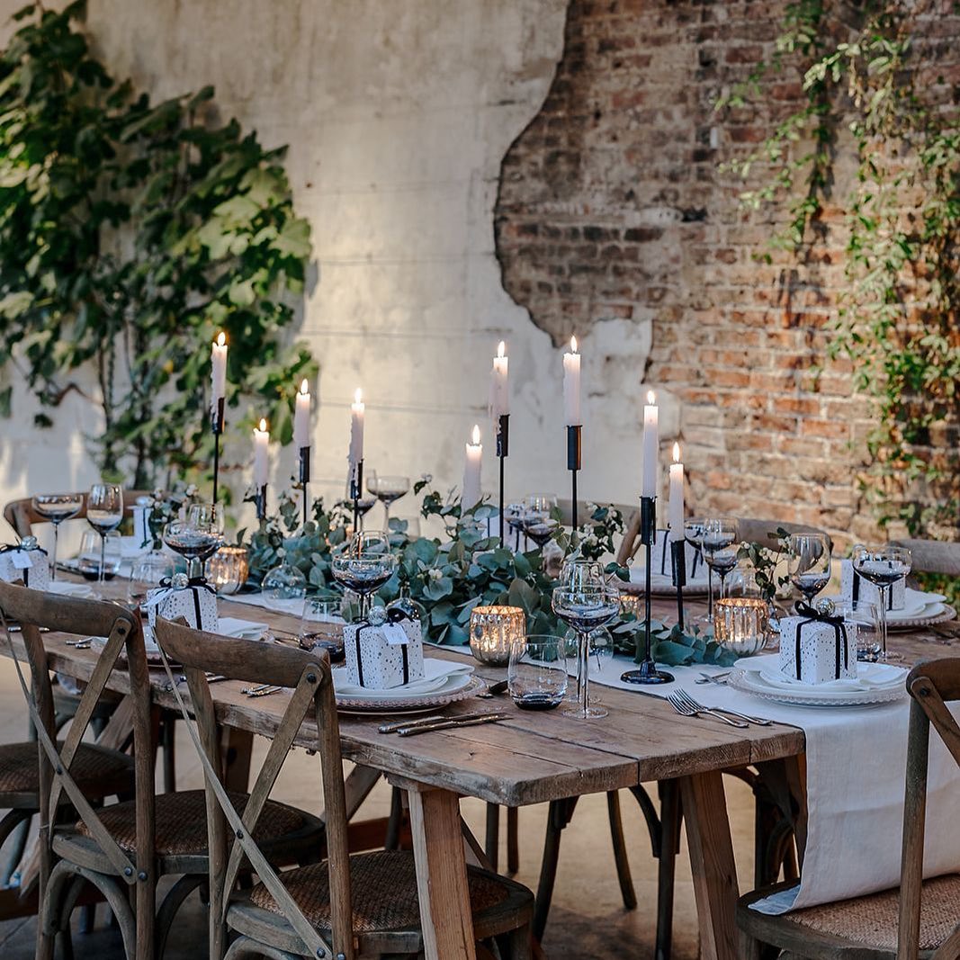 Cozy Industrial Style Christmas table